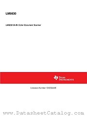 LM9830 datasheet pdf Texas Instruments