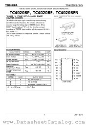 TC4020BFN datasheet pdf TOSHIBA