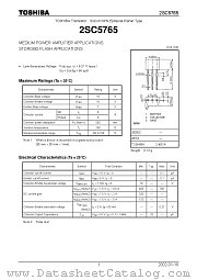 2SC5765 datasheet pdf TOSHIBA