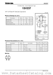 1SV237 datasheet pdf TOSHIBA