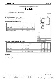 1SV308 datasheet pdf TOSHIBA