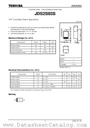 JDS2S03S datasheet pdf TOSHIBA