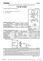 1SV103 datasheet pdf TOSHIBA
