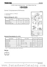 1SV225 datasheet pdf TOSHIBA