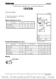 1SV239 datasheet pdf TOSHIBA