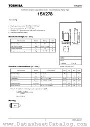 1SV278 datasheet pdf TOSHIBA