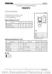 1SV311 datasheet pdf TOSHIBA