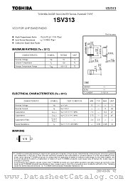 1SV313 datasheet pdf TOSHIBA