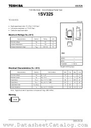 1SV325 datasheet pdf TOSHIBA