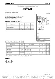 1SV328 datasheet pdf TOSHIBA