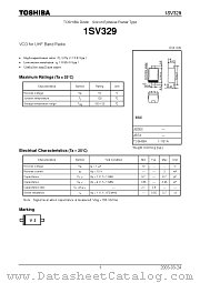 1SV329 datasheet pdf TOSHIBA