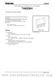 TA8208H datasheet pdf TOSHIBA