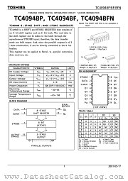 TC4094BF datasheet pdf TOSHIBA