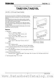 TA8215L datasheet pdf TOSHIBA