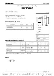 JDV2S10S datasheet pdf TOSHIBA