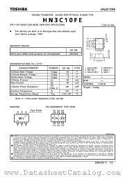 HN3C10FE datasheet pdf TOSHIBA