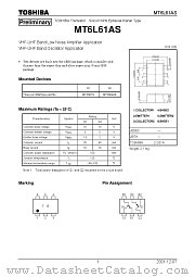 MT6L61AS datasheet pdf TOSHIBA