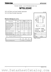 MT6L62AE datasheet pdf TOSHIBA