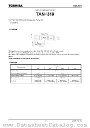 TAN-319 datasheet pdf TOSHIBA
