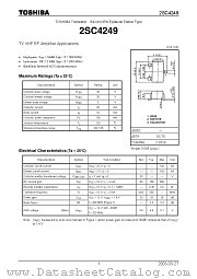 2SC4249 datasheet pdf TOSHIBA