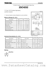 2SC4252 datasheet pdf TOSHIBA