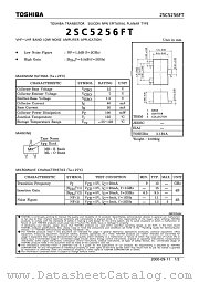 2SC5256FT datasheet pdf TOSHIBA