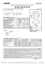 2SC5317FT datasheet pdf TOSHIBA