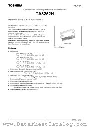 TA8252H datasheet pdf TOSHIBA