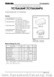 TC7SAU04F datasheet pdf TOSHIBA