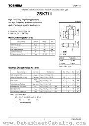 2SK711 datasheet pdf TOSHIBA