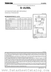 S-AU50L datasheet pdf TOSHIBA