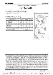 S-AU50M datasheet pdf TOSHIBA