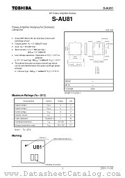 S-AU81 datasheet pdf TOSHIBA