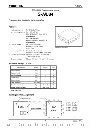 S-AU84 datasheet pdf TOSHIBA