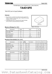 TA4015FE datasheet pdf TOSHIBA