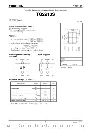 TG2213S datasheet pdf TOSHIBA