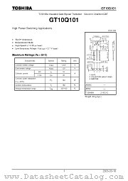 GT10Q101 datasheet pdf TOSHIBA