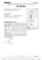 GT15J301 datasheet pdf TOSHIBA