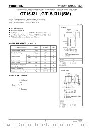 GT15J311 datasheet pdf TOSHIBA