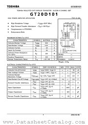GT20D101 datasheet pdf TOSHIBA