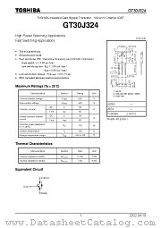 GT30J324 datasheet pdf TOSHIBA