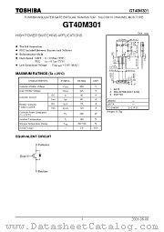 GT40M301 datasheet pdf TOSHIBA