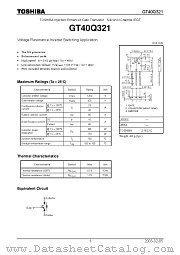GT40Q321 datasheet pdf TOSHIBA