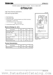 GT50J121 datasheet pdf TOSHIBA