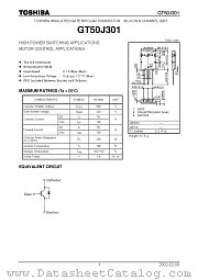 GT50J301 datasheet pdf TOSHIBA
