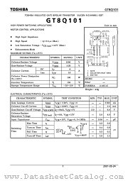 GT8Q101 datasheet pdf TOSHIBA