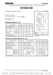 GT20G102 datasheet pdf TOSHIBA