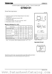 GT8G131 datasheet pdf TOSHIBA