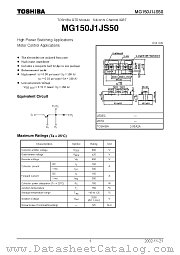 MG150J1JS50 datasheet pdf TOSHIBA