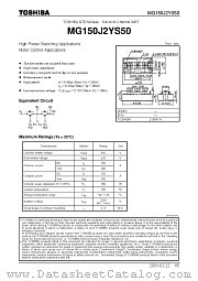 MG150J2YS50 datasheet pdf TOSHIBA